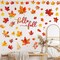 9 Sheets- Fall Wall Decor Stickers Hello Fall Maple Leaves,8.3 x 10.6 Inch